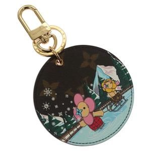 LOUIS VUITTON Monogram Vivienne Illustre Charm Gold M82633 Auth 135946